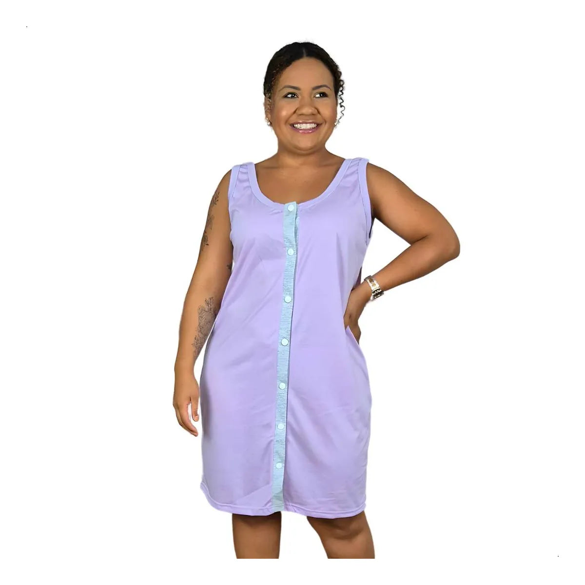 Camisola Pós-Cirúrgica com Abertura Frontal